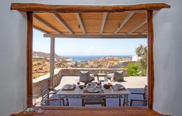 Charming Mykonian villa with great sea views - Platys Gialos, Mykonos, Cyclades Islands