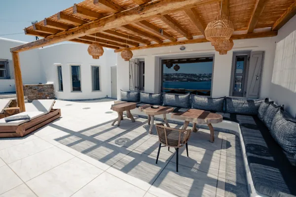 Villa with panoramic sea and Mykonos town views - Ornos, Mykonos, Cyclades Islands