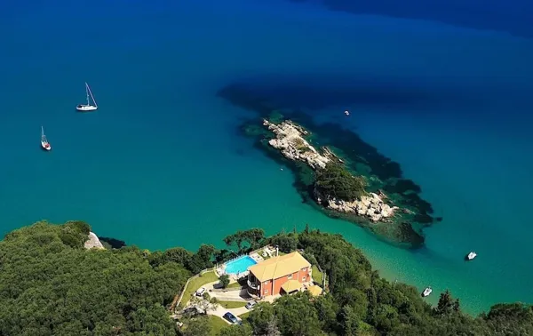 Beachfront villa - Apraos, Corfu, Ionian Islands