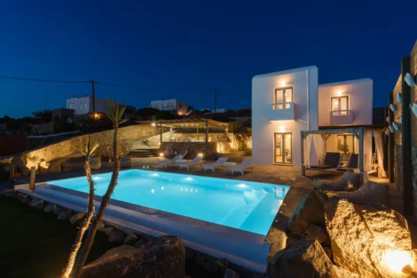 Quietly situated villa with beautiful sunset views  - Aleomandra, Mykonos, Cyclades Islands