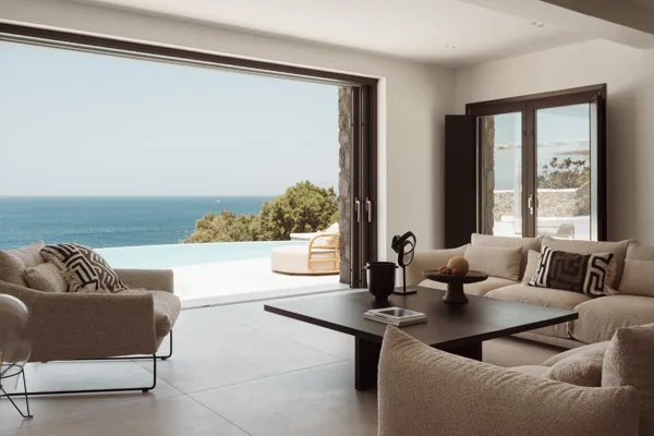 Magnificent seafront villa with sunset views     - Aleomandra, Mykonos, Cyclades Islands