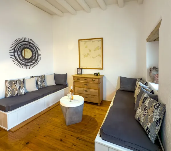 Panoramic views house over the Aegean sea - Folegandros, Folegandros, Cyclades Islands