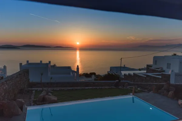 Quietly situated villa with beautiful sunset views  - Aleomandra, Mykonos, Cyclades Islands