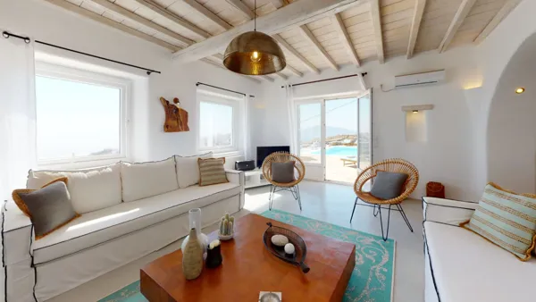 Beautiful villa with outstanding sunset and sea views   - Fanari, Mykonos, Cyclades Islands