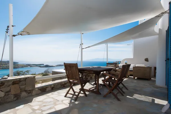 Lovely, modern style villa with magnificent views of the sea  - Agios Lazaros, Mykonos, Cyclades Islands