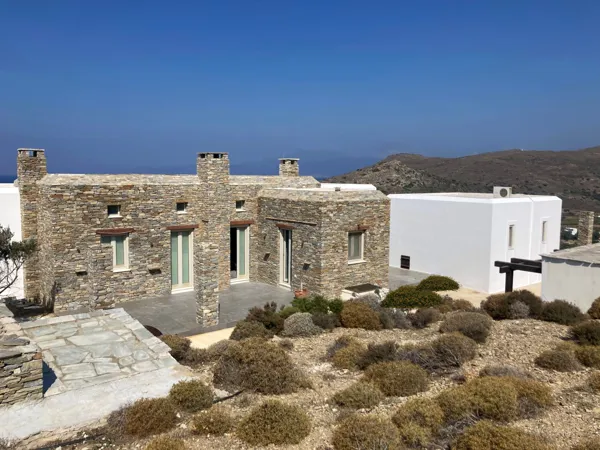 Luxury villa panoramic sea views in Andros - Fellos, Andros, Cyclades Islands
