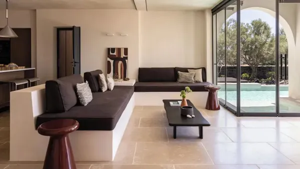 Luxury Santorini Villa with Uninterrupted Sea Views and Private Beach Access - Fira, Santorini, Cyclades Islands