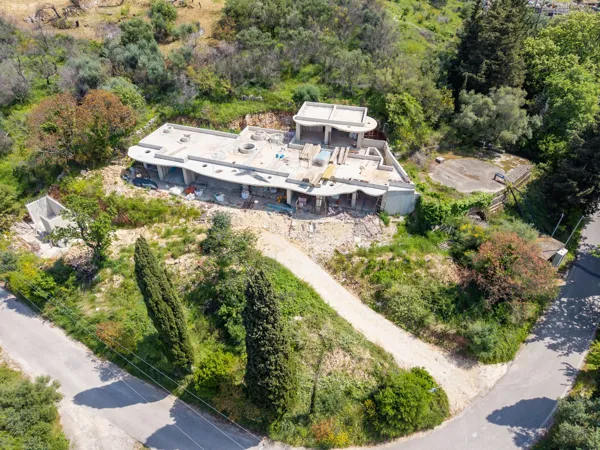 Eco-friendly new built villa with panoramic views  - Loutses, Corfu, Ionian Islands
