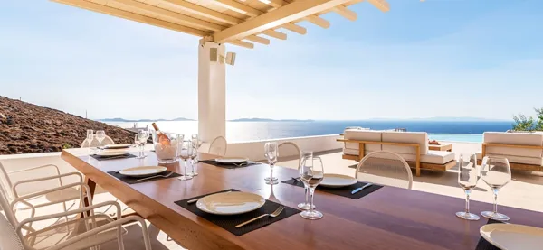 Luxury Villa with panoramic Aegean Sea views  - Fanari, Mykonos, Cyclades Islands