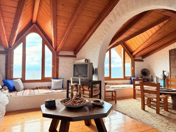 Seafront Stone Villa with independent Guesthouse and Panoramic Views over the Evoikos Gulf  - Diliso, Nea Stira, Evia, Central Greece