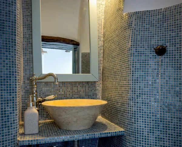 Panoramic views house over the Aegean sea - Folegandros, Folegandros, Cyclades Islands