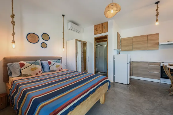 Beautiful residence overlooking the sunset and the Aegean Sea  - Fanari, Mykonos, Cyclades Islands