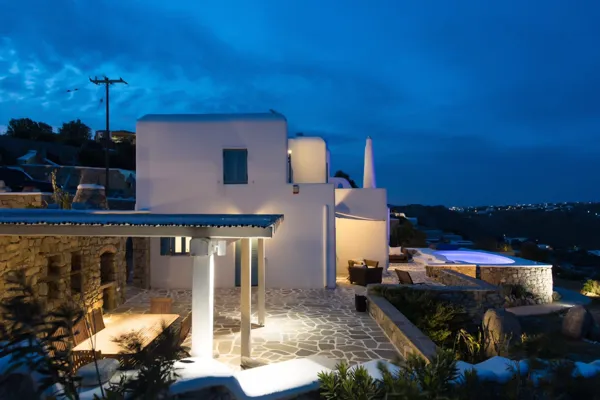 Lovely, modern style villa with magnificent views of the sea  - Agios Lazaros, Mykonos, Cyclades Islands
