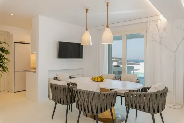 Villa with beautiful sea and Mykonos town views - Ornos, Mykonos, Cyclades Islands