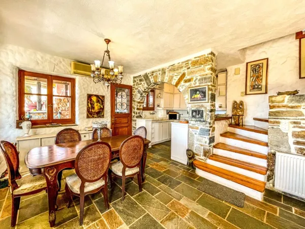 Seafront Stone Villa with independent Guesthouse and Panoramic Views over the Evoikos Gulf  - Diliso, Nea Stira, Evia, Central Greece