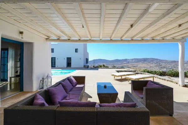 A villa blending traditional Myconian living with modern comforts  - Ftelia, Mykonos, Cyclades Islands