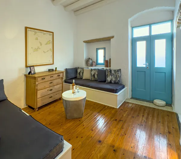 Panoramic views house over the Aegean sea - Folegandros, Folegandros, Cyclades Islands