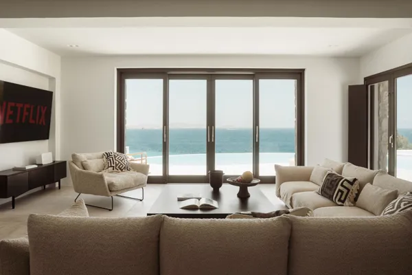 Magnificent seafront villa with sunset views     - Aleomandra, Mykonos, Cyclades Islands