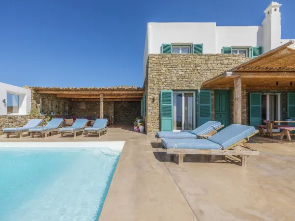 Beautiful residence overlooking the sunset and the Aegean Sea  - Fanari, Mykonos, Cyclades Islands
