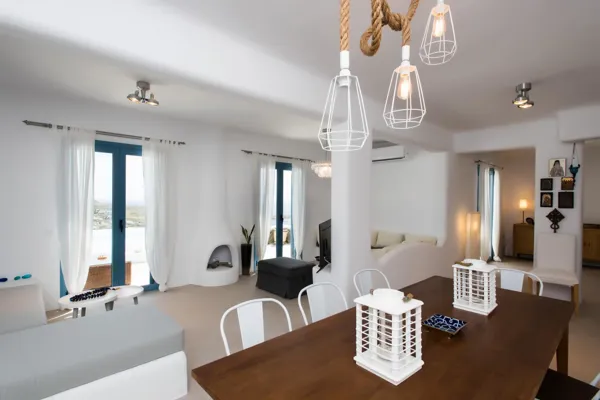 Lovely, modern style villa with magnificent views of the sea  - Agios Lazaros, Mykonos, Cyclades Islands