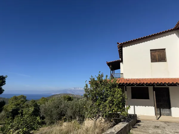 Detached house with unlimited view to the sea  - Loutraki, Korinthia, Peloponnese