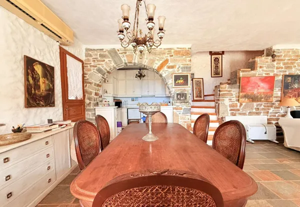 Seafront Stone Villa with independent Guesthouse and Panoramic Views over the Evoikos Gulf  - Diliso, Nea Stira, Evia, Central Greece