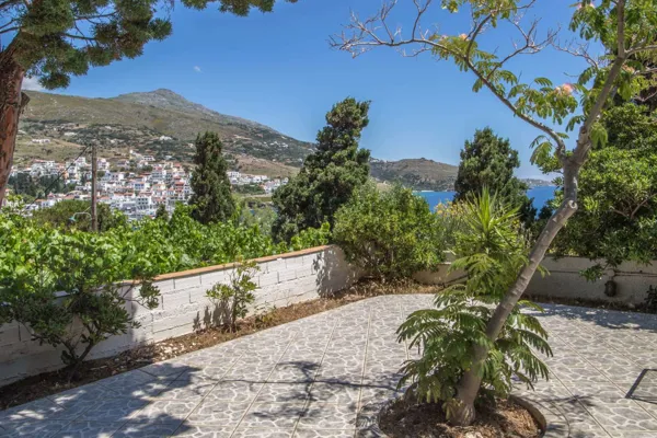 Traditional house with panoramic sea views over Batsi bay - Batsi, Andros, Cyclades Islands