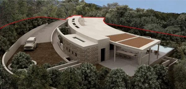 Olive grove plot with planning permission for a Mediterranean villa - Meganisi, Ionian Islands