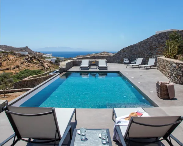 Charming Mykonian villa with great sea views - Platys Gialos, Mykonos, Cyclades Islands