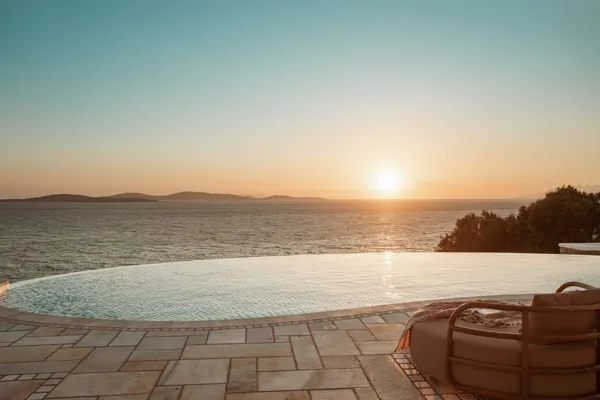 Magnificent seafront villa with sunset views     - Aleomandra, Mykonos, Cyclades Islands