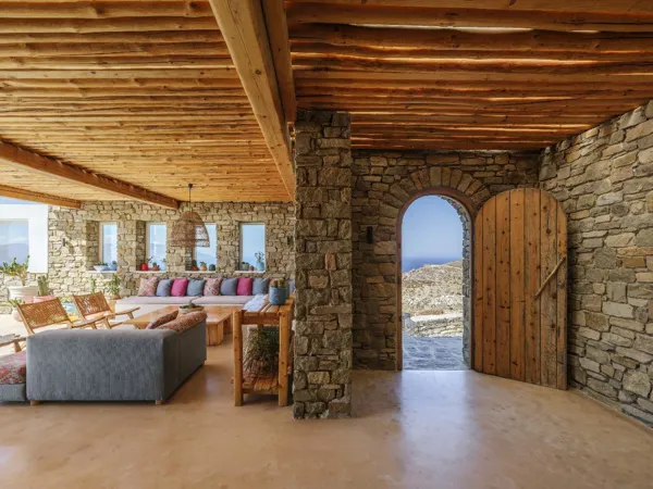 Beautiful residence overlooking the sunset and the Aegean Sea  - Fanari, Mykonos, Cyclades Islands