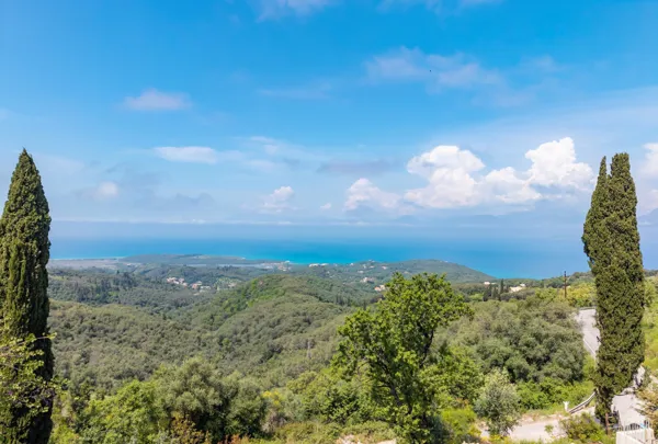 Eco-friendly new built villa with panoramic views  - Loutses, Corfu, Ionian Islands