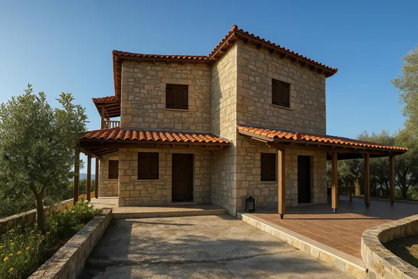 Detached house with unlimited view to the sea  - Loutraki, Korinthia, Peloponnese