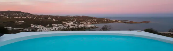 Lovely, modern style villa with magnificent views of the sea  - Agios Lazaros, Mykonos, Cyclades Islands