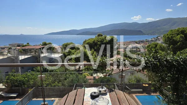 Panoramic sea views maisonette, in Loutra Oraias Elenis - Loutra Elenis, Korinthia, Peloponnese
