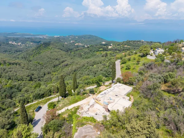 Eco-friendly new built villa with panoramic views  - Loutses, Corfu, Ionian Islands