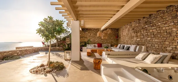 Luxury Villa with panoramic Aegean Sea views  - Fanari, Mykonos, Cyclades Islands