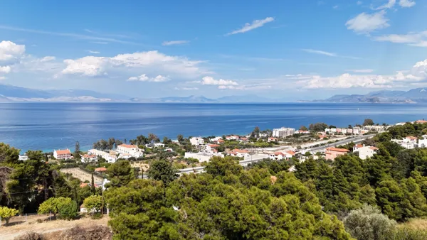 Land plot close to the seashore in Melissi area - Kiato, Korinthia, Peloponnese