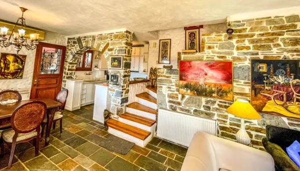 Seafront Stone Villa with independent Guesthouse and Panoramic Views over the Evoikos Gulf  - Diliso, Nea Stira, Evia, Central Greece