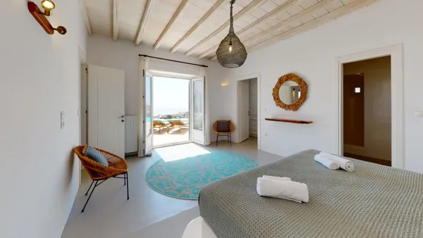 Beautiful villa with outstanding sunset and sea views   - Fanari, Mykonos, Cyclades Islands