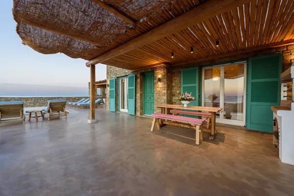 Beautiful residence overlooking the sunset and the Aegean Sea  - Fanari, Mykonos, Cyclades Islands