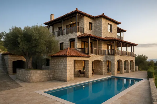 Detached house with unlimited view to the sea  - Loutraki, Korinthia, Peloponnese
