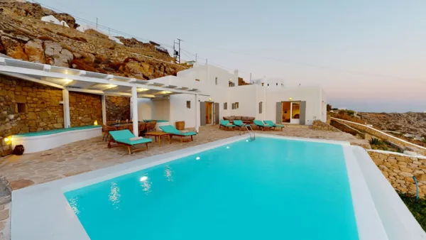 Beautiful villa with outstanding sunset and sea views   - Fanari, Mykonos, Cyclades Islands