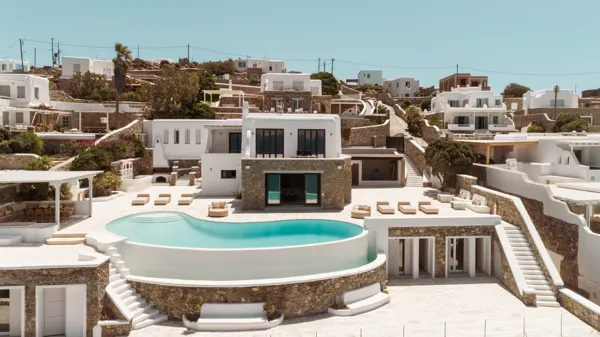 Magnificent seafront villa with sunset views     - Aleomandra, Mykonos, Cyclades Islands
