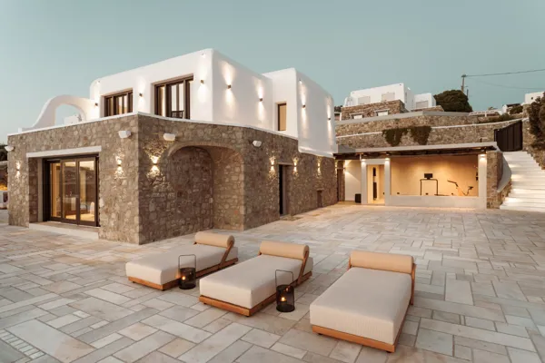 Magnificent seafront villa with sunset views     - Aleomandra, Mykonos, Cyclades Islands