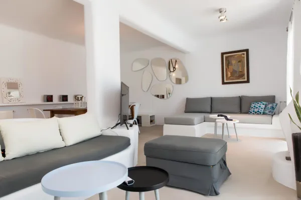 Lovely, modern style villa with magnificent views of the sea  - Agios Lazaros, Mykonos, Cyclades Islands
