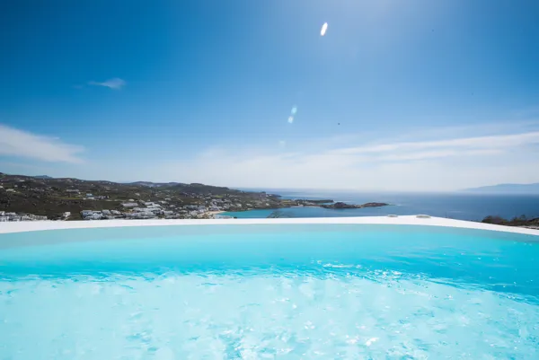 Lovely, modern style villa with magnificent views of the sea  - Agios Lazaros, Mykonos, Cyclades Islands