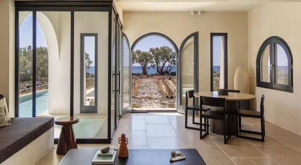Luxury Santorini Villa with Uninterrupted Sea Views and Private Beach Access - Fira, Santorini, Cyclades Islands