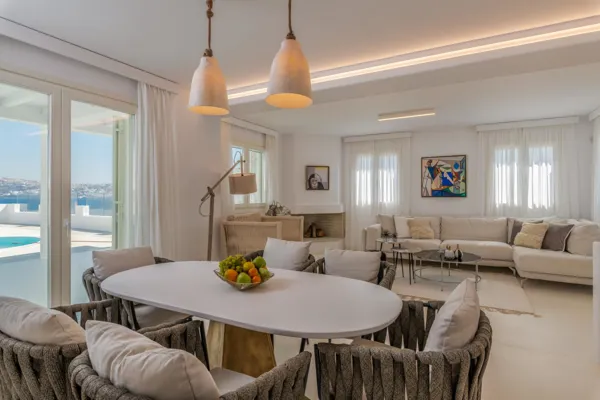 Villa with panoramic views of Mykonos town - Ornos, Mykonos, Cyclades Islands