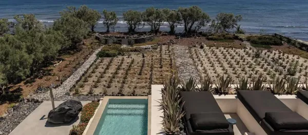 Luxury Santorini Villa with Uninterrupted Sea Views and Private Beach Access - Fira, Santorini, Cyclades Islands